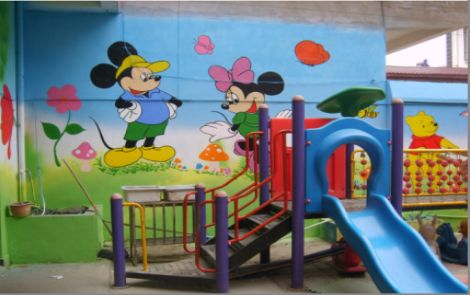 麻城幼儿园室外彩绘